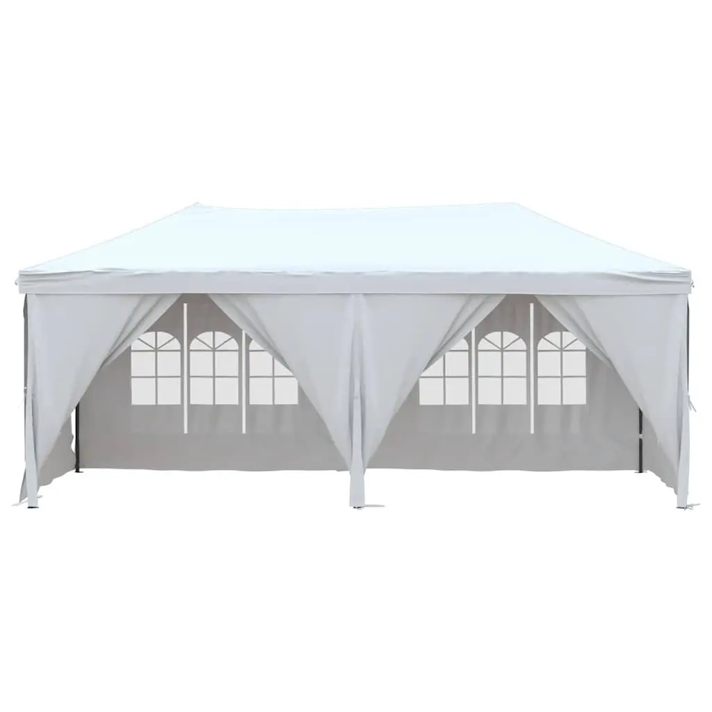 Folding Party Tent Outdoor Canopy 3x6m White with Sidewalls