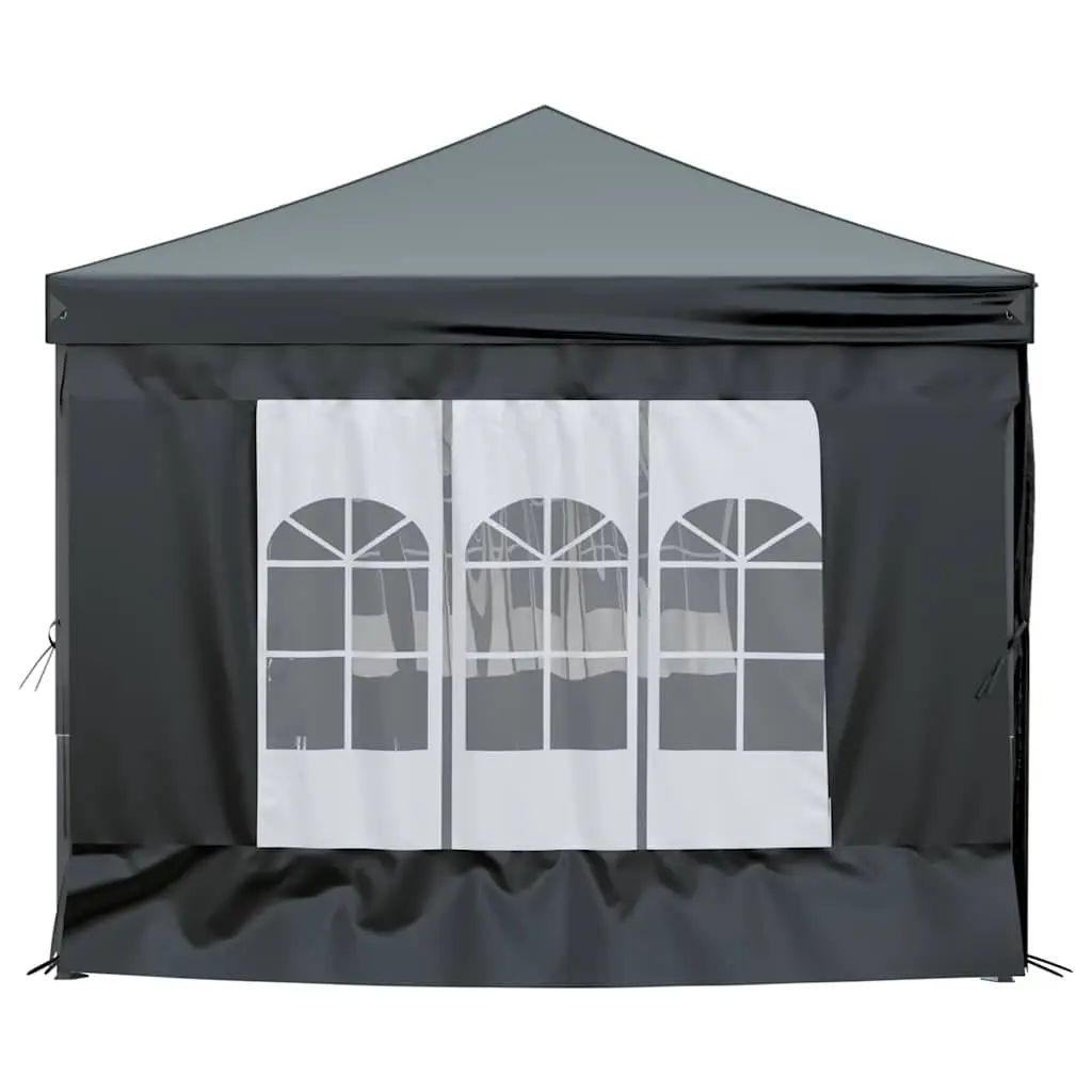 Folding Party Tent Black 3x6 m Outdoor Canopy Gazebo