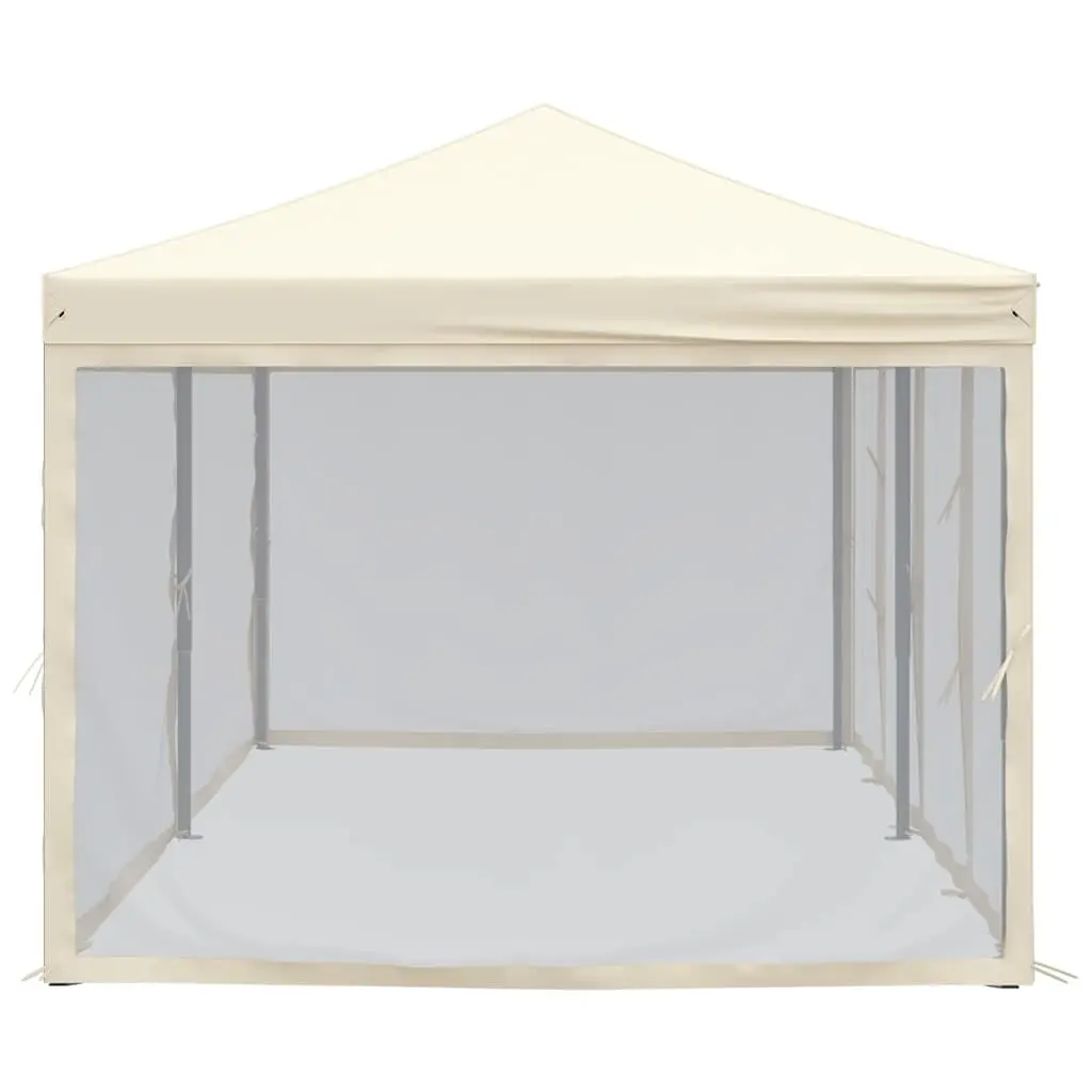 Folding Party Tent Outdoor Gazebo Canopy 3x6 m Cream with Sidewalls