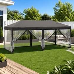 Reliable Folding Party Tent: Anthracite 3x6 m for Gatherings