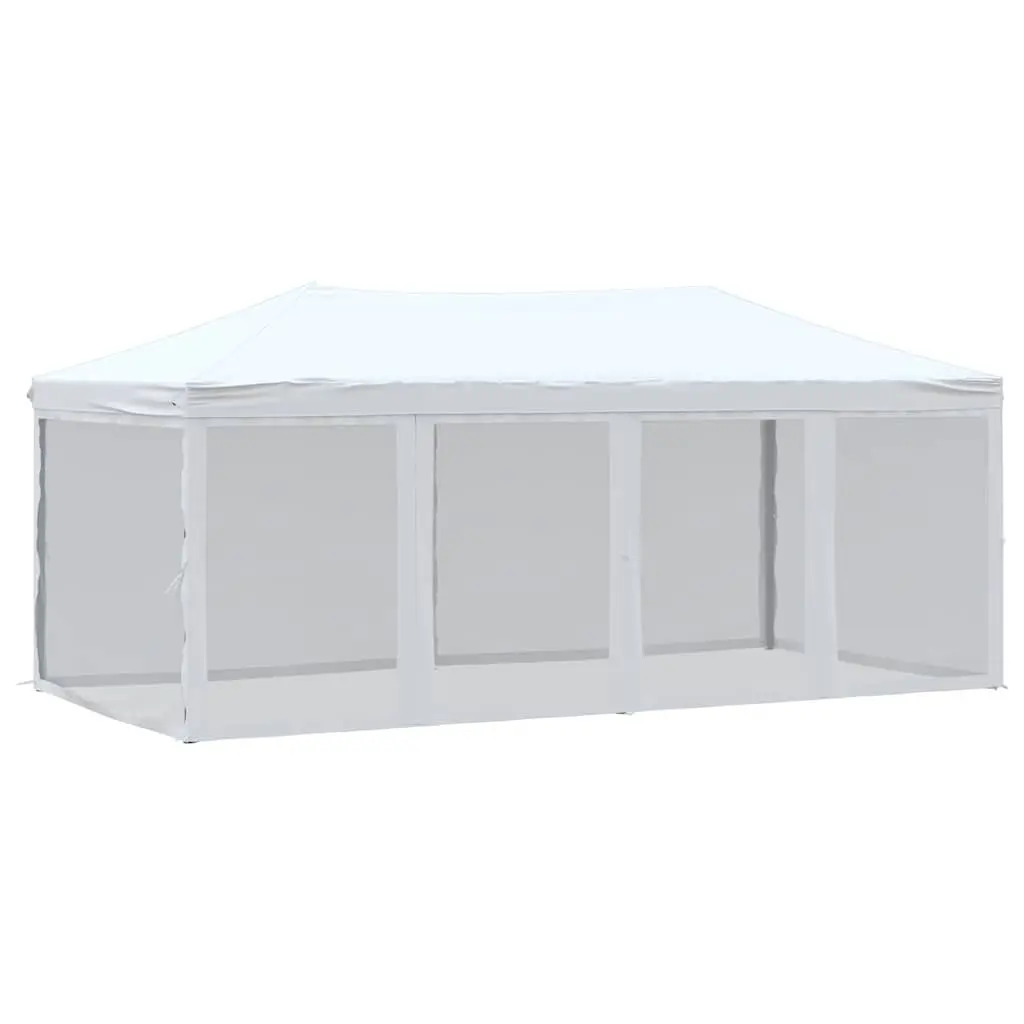 Folding Party Tent Outdoor Canopy 3x6m White with Sidewalls