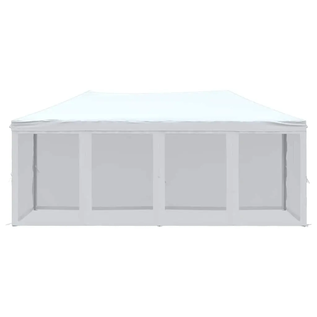 Folding Party Tent Outdoor Canopy 3x6m White with Sidewalls