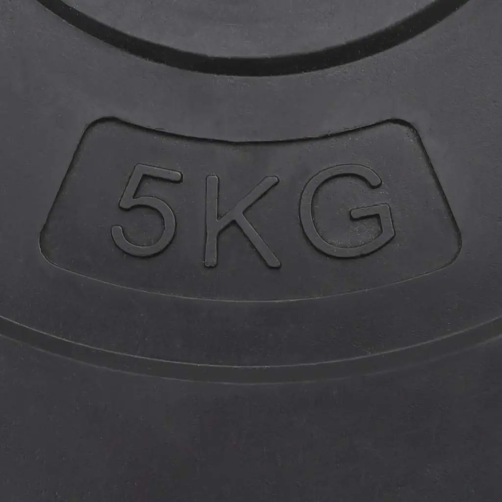 Weight Plates 30 kg Cement Dumbbell Barbell Plates Home Gym Training Black 4 Piece