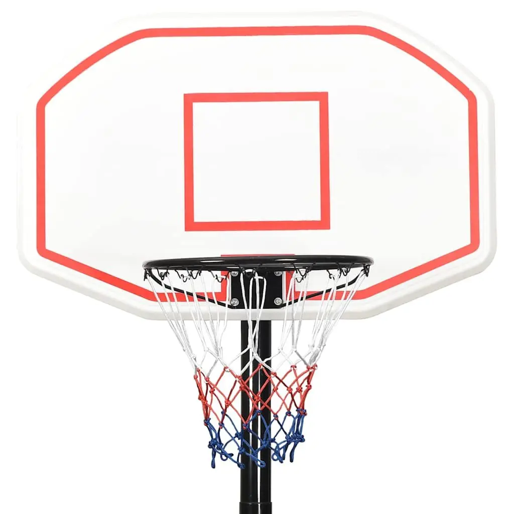 Basketball Hoop Adjustable Height 258-363cm Portable Outdoor Indoor White