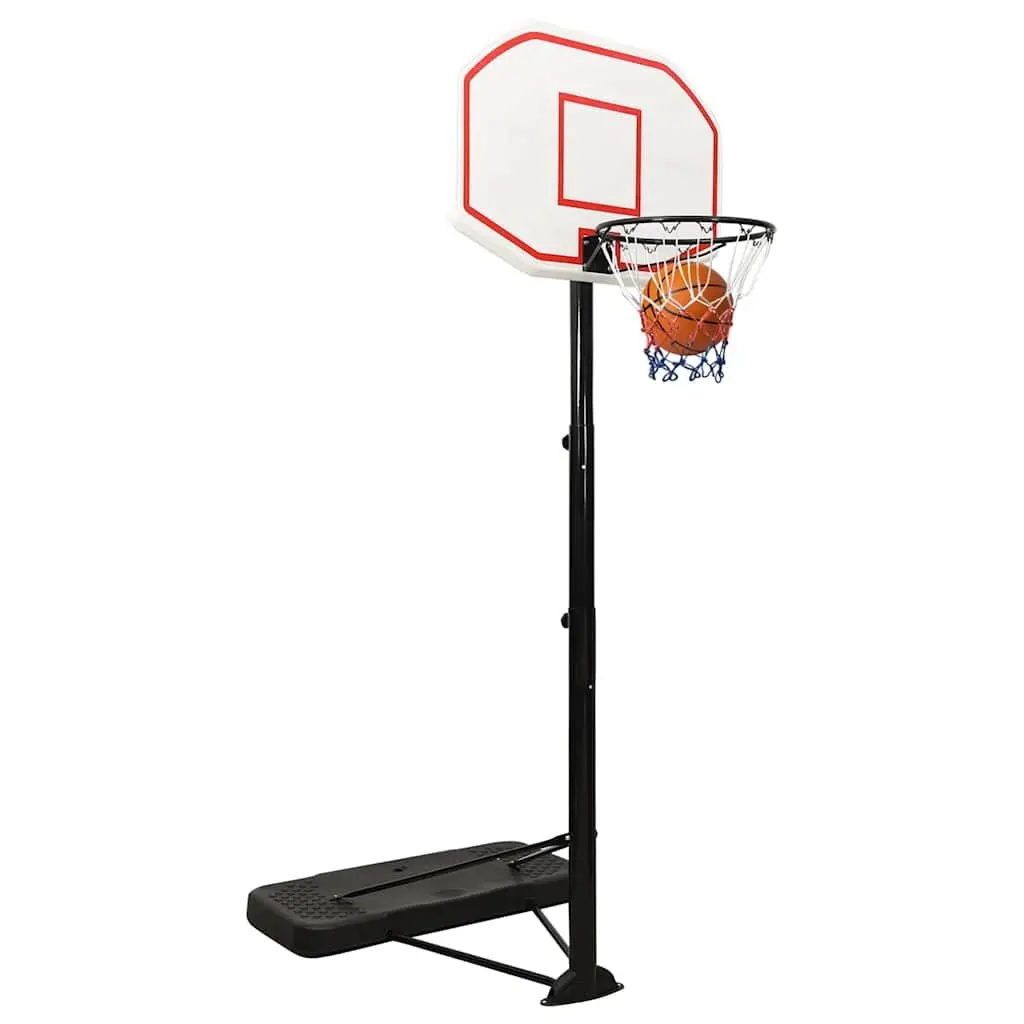 Basketball Hoop Adjustable Height 258-363cm Portable Outdoor Indoor White