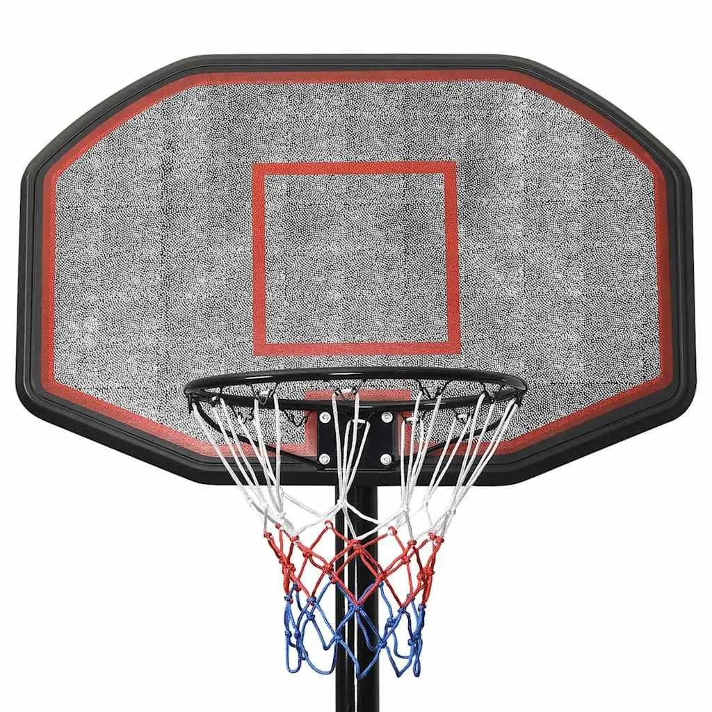 Basketball Hoop Adjustable Height 258-363 cm Portable Indoor Outdoor Black