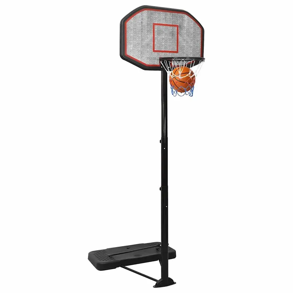 Basketball Hoop Adjustable Height 258-363 cm Portable Indoor Outdoor Black