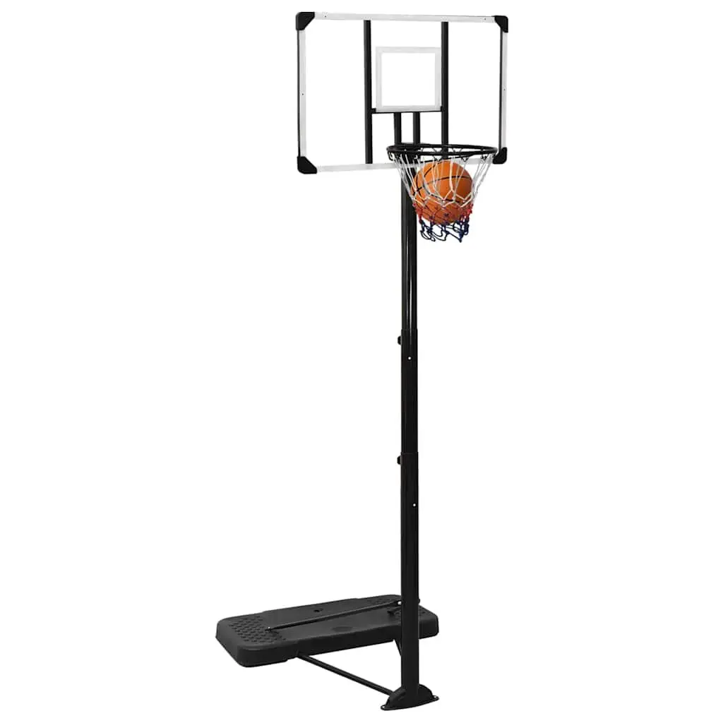 Basketball Hoop Stand Adjustable 256-361cm Transparent Polycarbonate