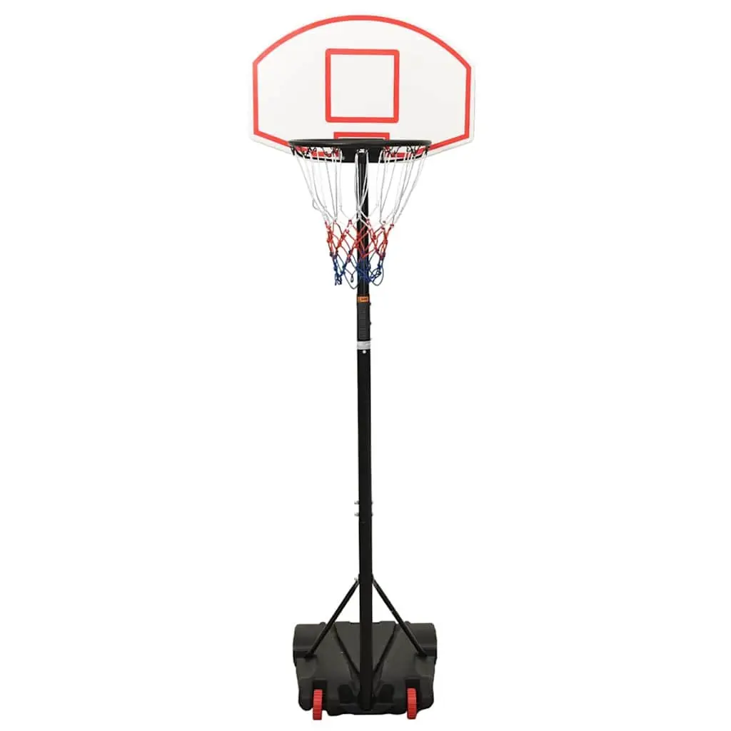Basketball Hoop Adjustable Height 216-250cm Portable White Indoor Outdoor