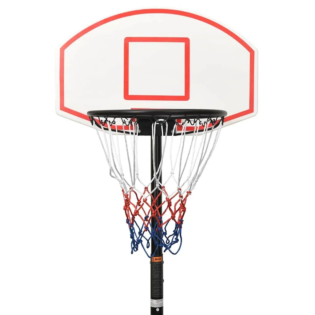 Basketball Hoop Adjustable Height 216-250cm Portable White Indoor Outdoor
