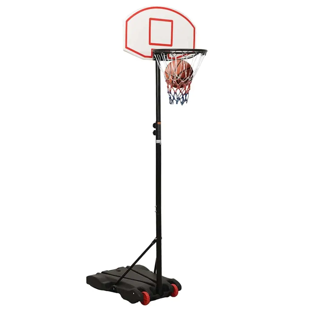 Basketball Hoop Adjustable Height 216-250cm Portable White Indoor Outdoor