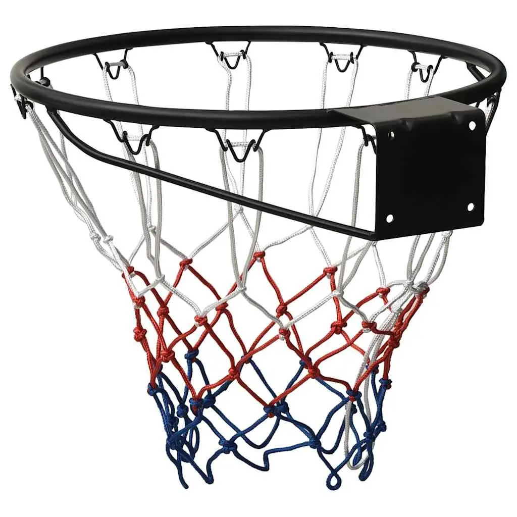 Basketball Rim 45cm Steel Black Wall Mount Indoor Outdoor Court Hoop