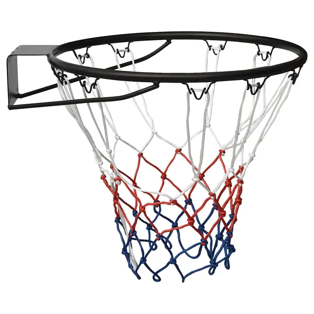 Basketball Rim 45cm Steel Black Wall Mount Indoor Outdoor Court Hoop