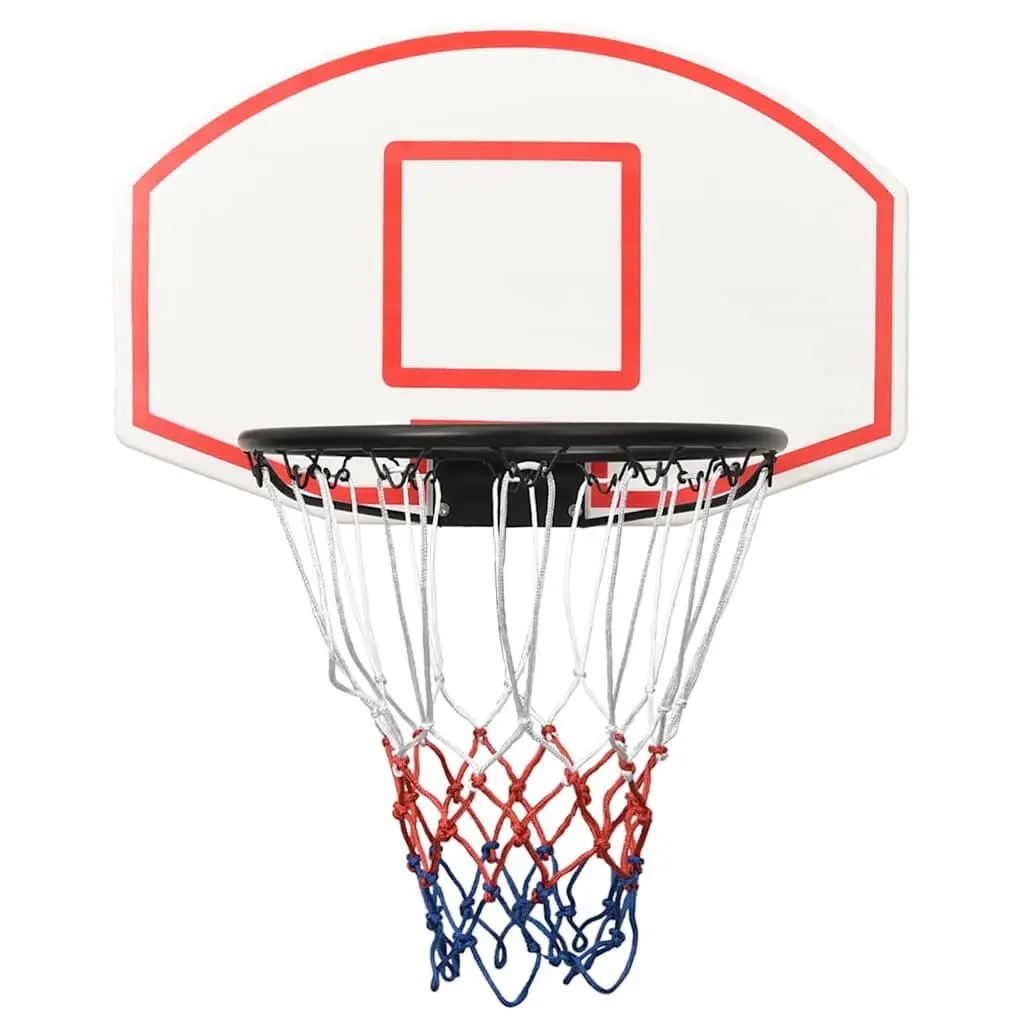 Basketball Backboard Wall-Mounted Indoor Outdoor 71x45cm White Polyethene
