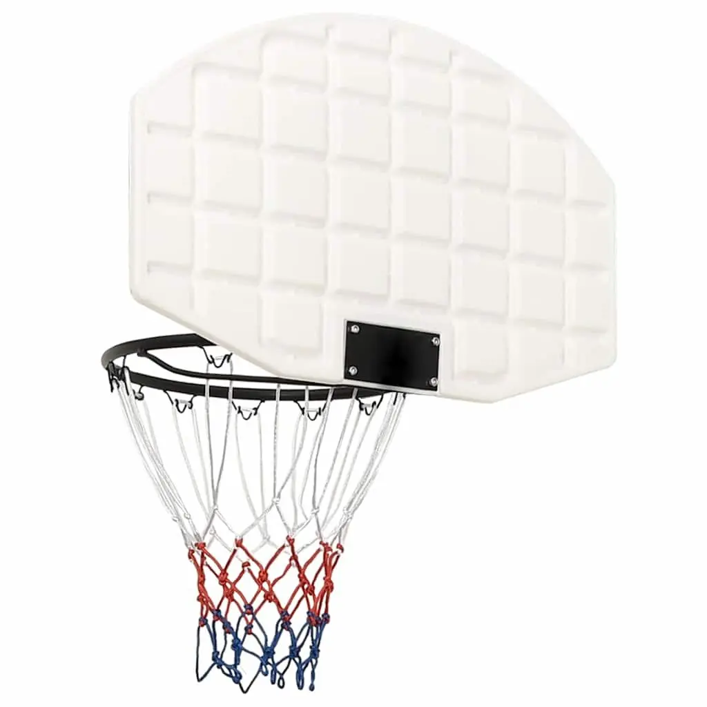 Basketball Backboard Wall-Mounted Indoor Outdoor 71x45cm White Polyethene