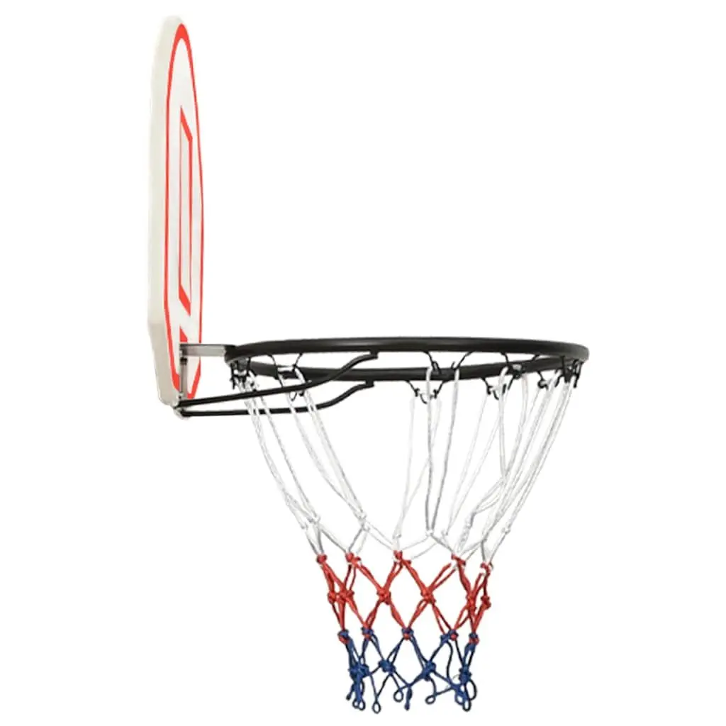 Basketball Backboard Wall-Mounted Indoor Outdoor 71x45cm White Polyethene