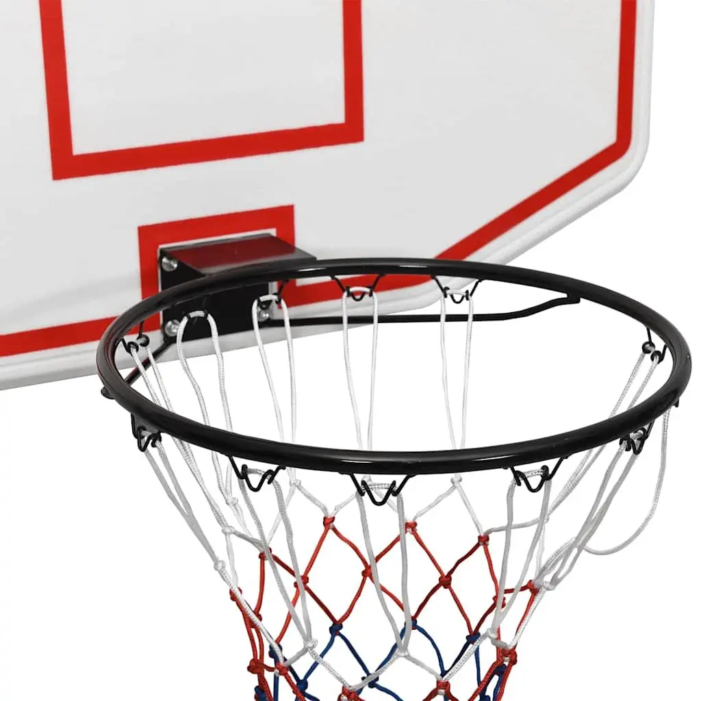 Basketball Backboard Wall-Mounted Indoor Outdoor 71x45cm White Polyethene