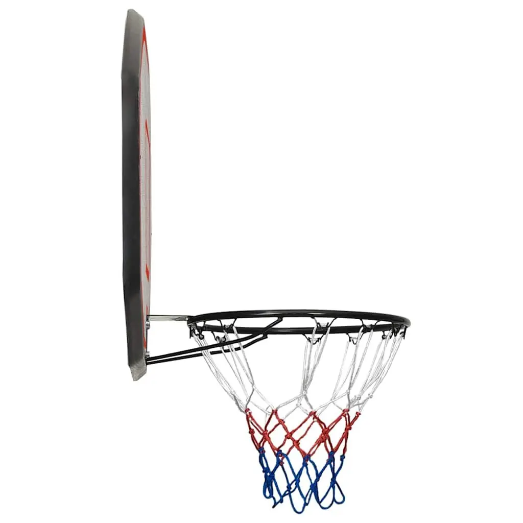 Basketball Hoop Wall-Mounted Shooting Practice Polyethene 109x71cm Multicolour