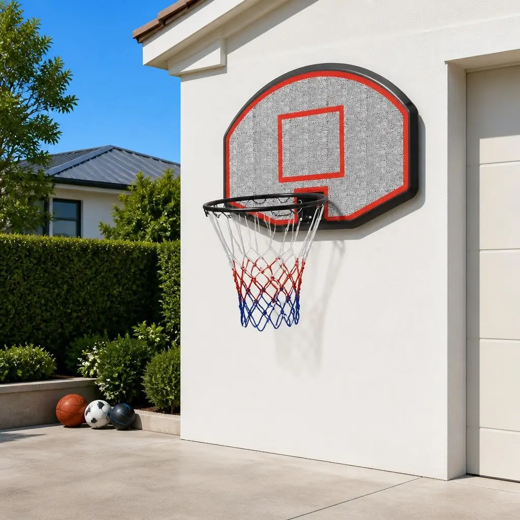 Black Basketball Backboard 90x60cm for Family Fun