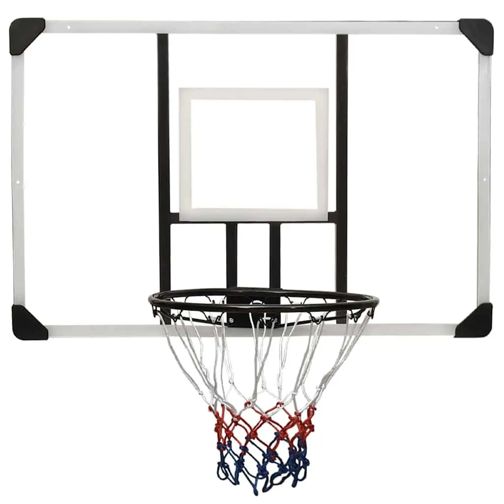 Basketball Backboard Transparent 106x69cm Wall-Mounted Indoor Outdoor Sport