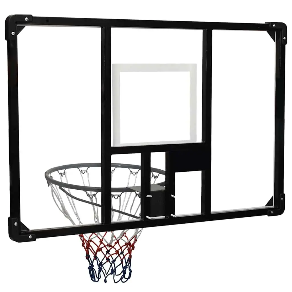 Basketball Backboard Transparent 106x69cm Wall-Mounted Indoor Outdoor Sport