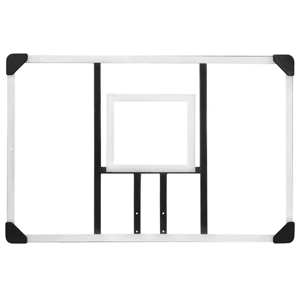 Basketball Backboard Transparent 106x69cm Wall-Mounted Indoor Outdoor Sport