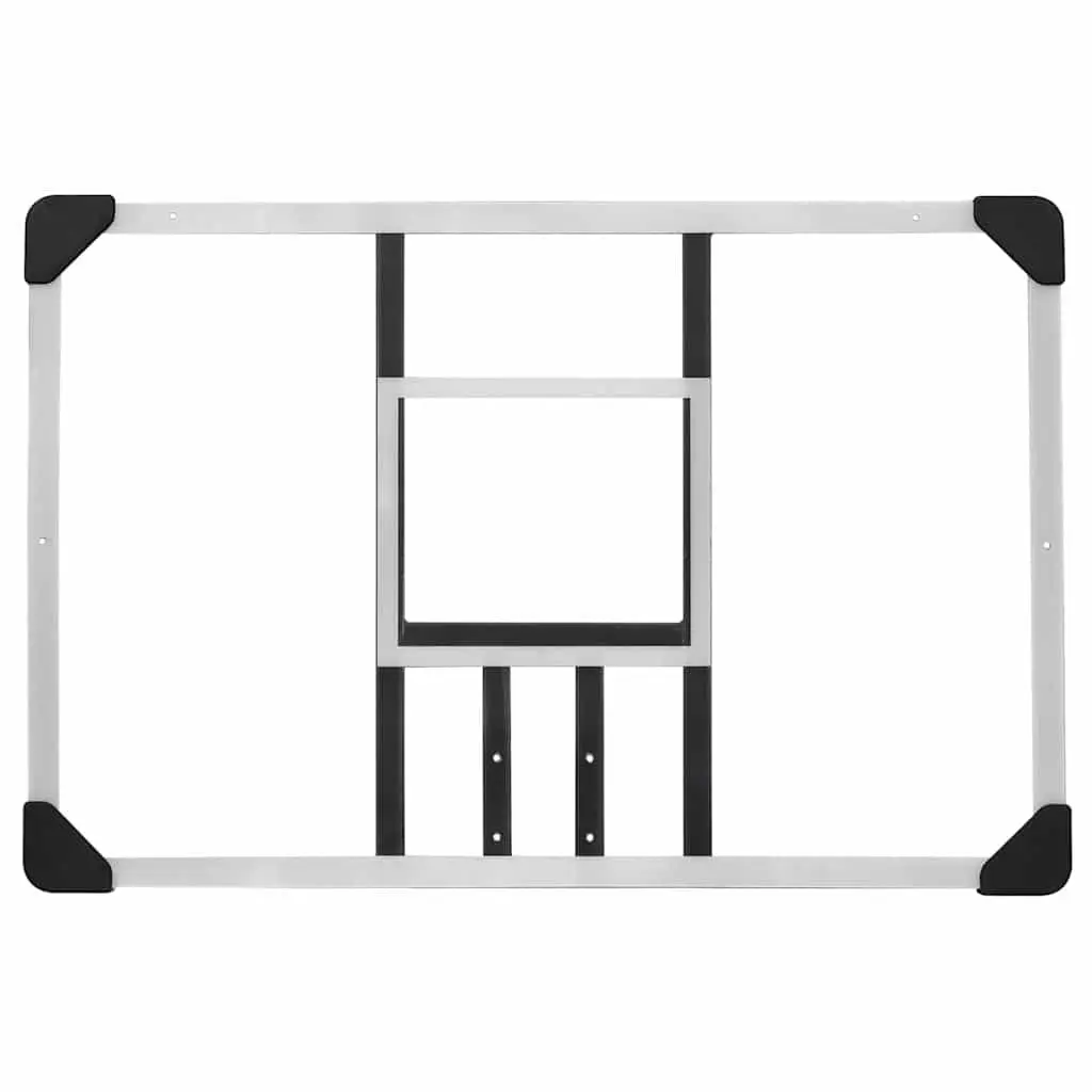 Basketball Backboard Wall-Mounted 90x60cm Transparent Polycarbonate