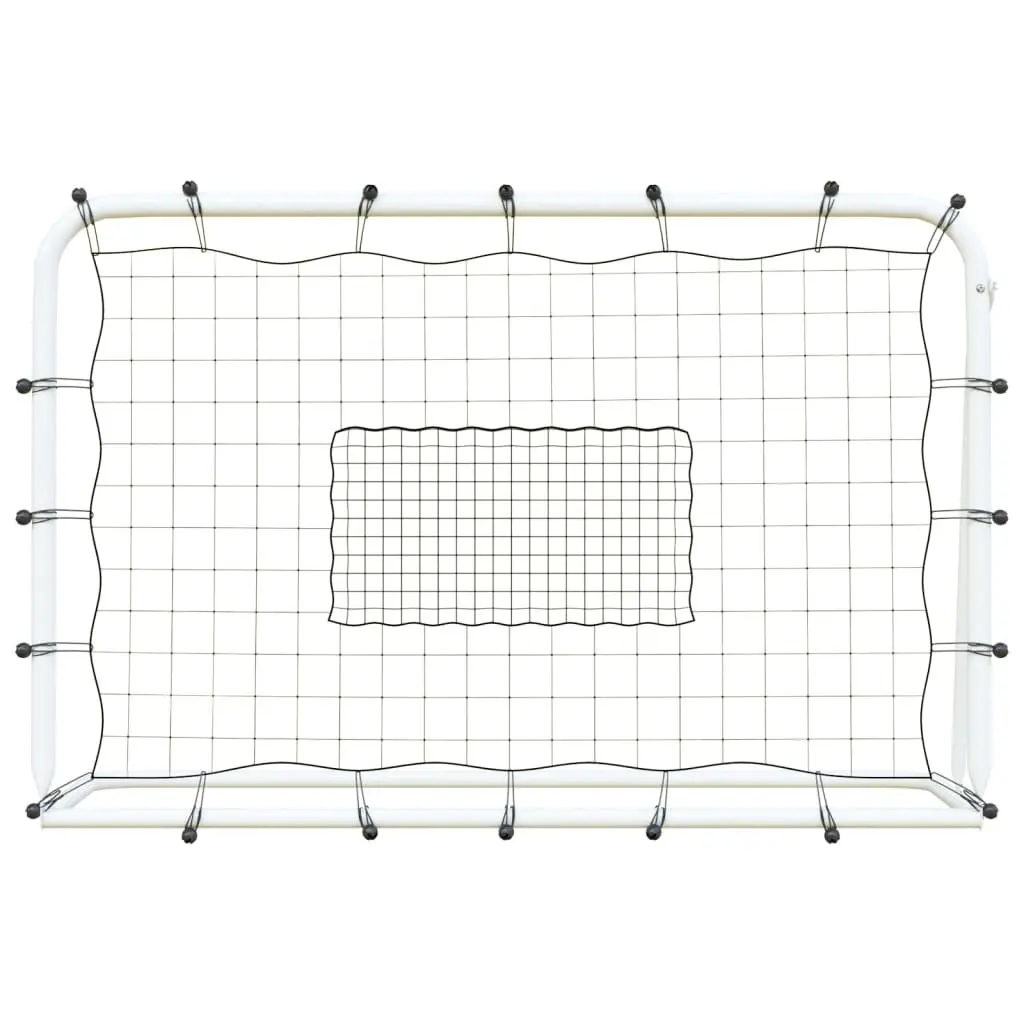 Football Net Rebounder Training Aid Soccer Goal Rebound Practice 184 x 61 x 123 cm White
