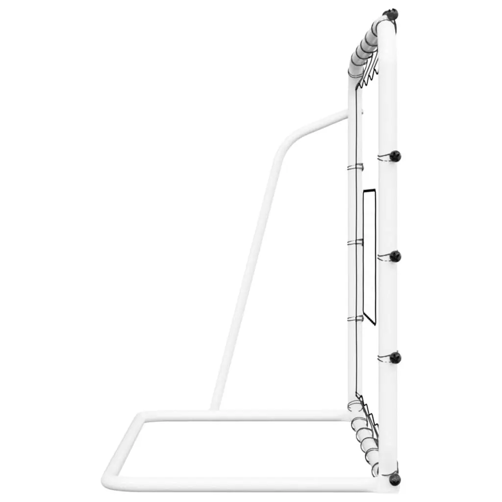 Football Net Rebounder Training Aid Soccer Goal Rebound Practice 184 x 61 x 123 cm White