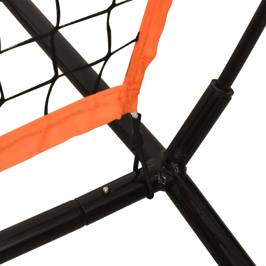 Baseball Practice Net Portable Training Aid 219 x 107 x 212 cm Orange and Black