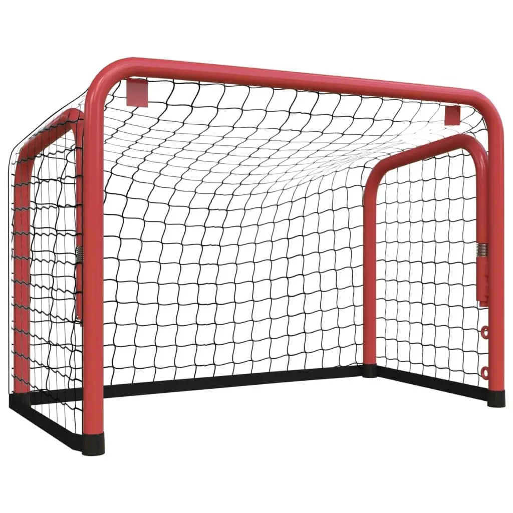 Hockey Goal Training 68x32x47cm Red Black Steel Frame Polyester