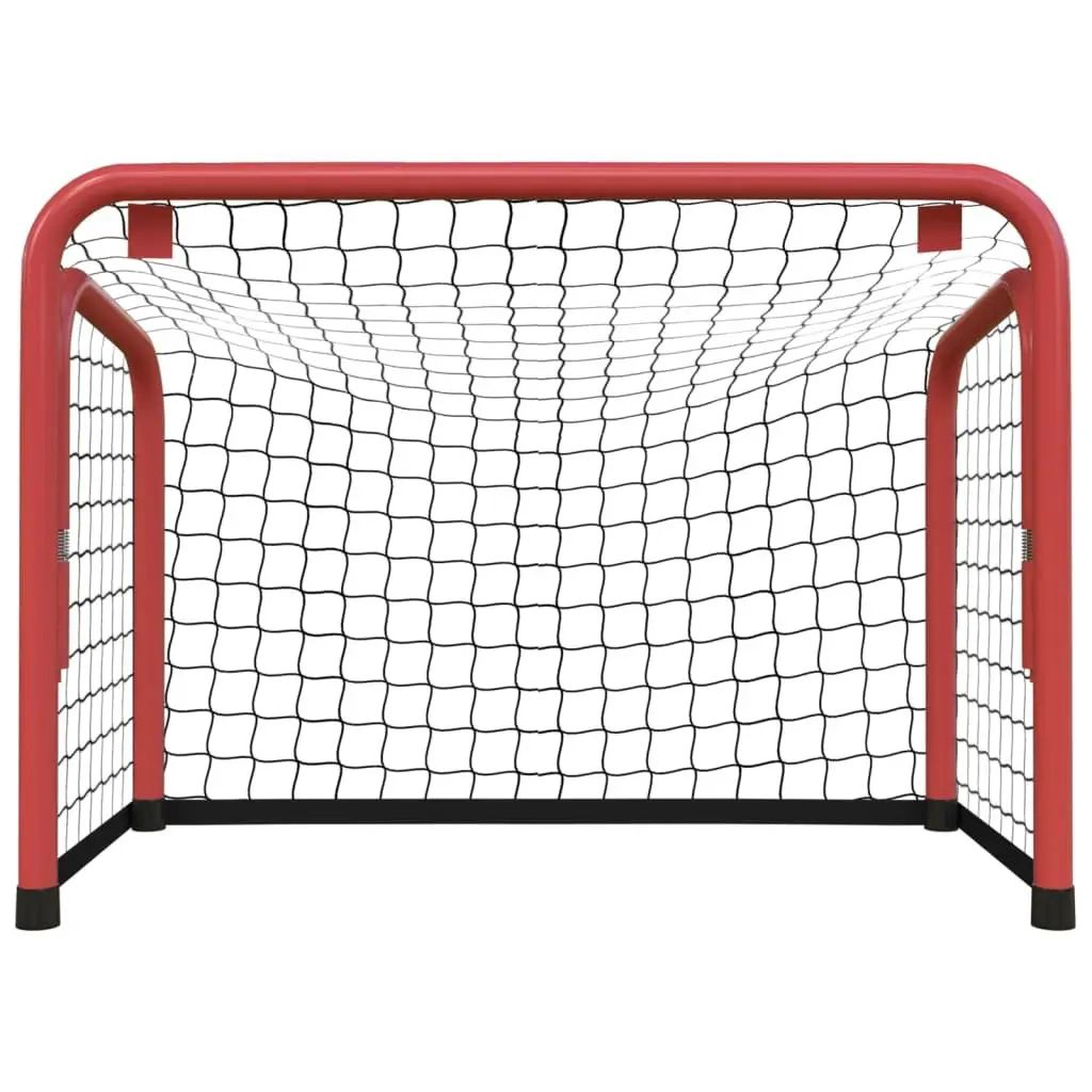 Hockey Goal Training 68x32x47cm Red Black Steel Frame Polyester