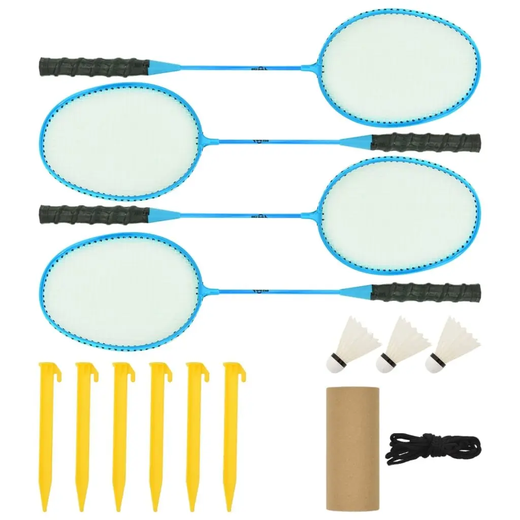 Badminton Net Portable Outdoor Games 600x155 cm Yellow Black PE Fabric