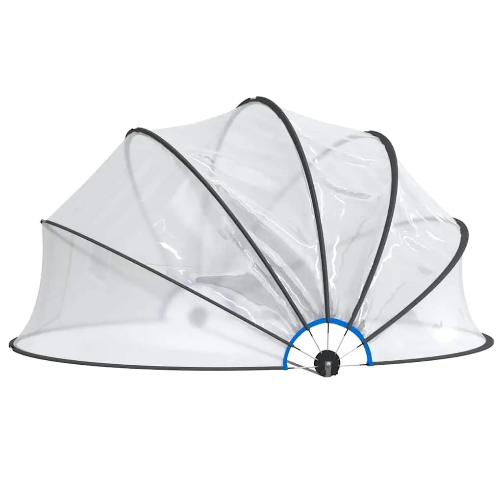 Pool Dome Shelter Transparent 406x203 cm PVC Cover Protection