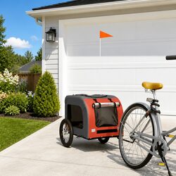 Reliable Pet Bike Trailer with Strong Iron Build