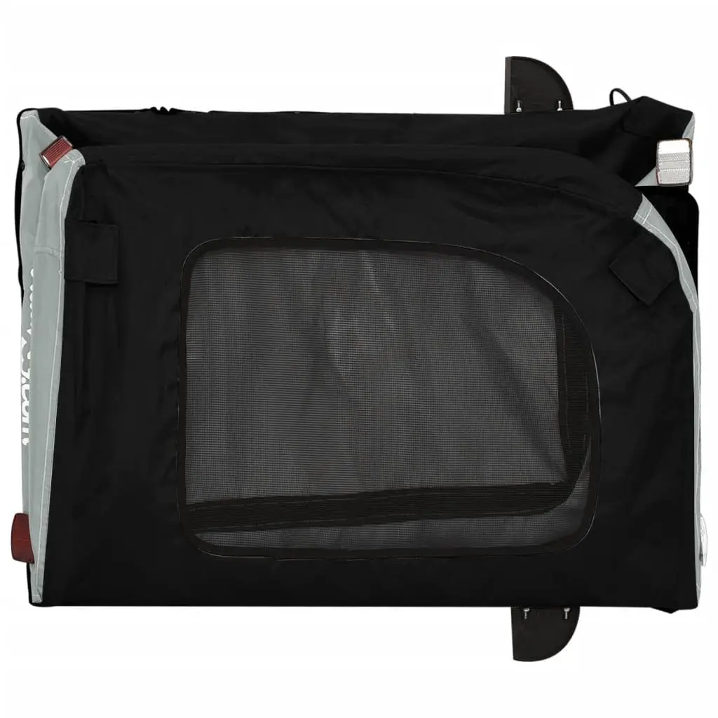 Pet Bike Trailer for Small Dogs, Black Fabric