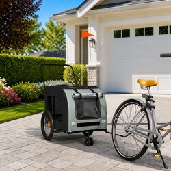 Comfortable Pet Bike Trailer with Safety Features