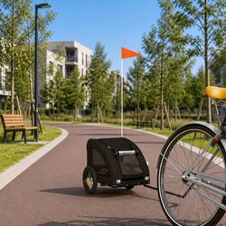 Reliable Pet Bike Trailer with Practical Design for Small Dogs