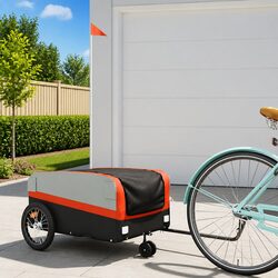 Reliable Bicycle Cargo Trailer with Safety Flag