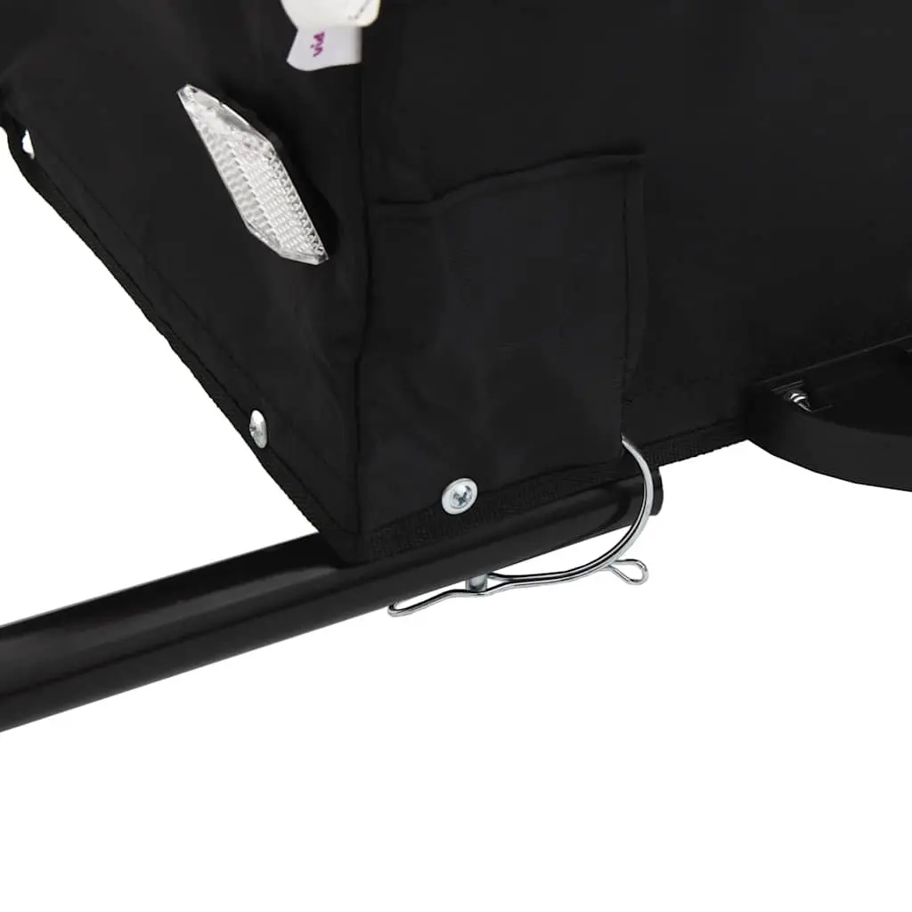 Bike Trailer Cargo Hauling 45kg Load Capacity Grey Iron