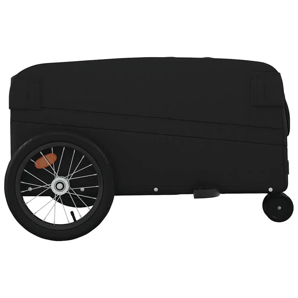 Bike Trailer Cargo Cart Hauling Heavy Goods 45kg Black