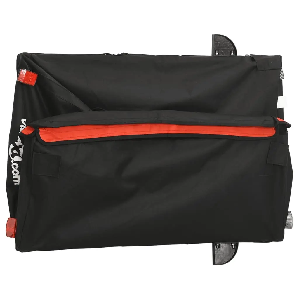 Bike Trailer Heavy Load 45kg Black Cargo Cart Bicycle Hauler