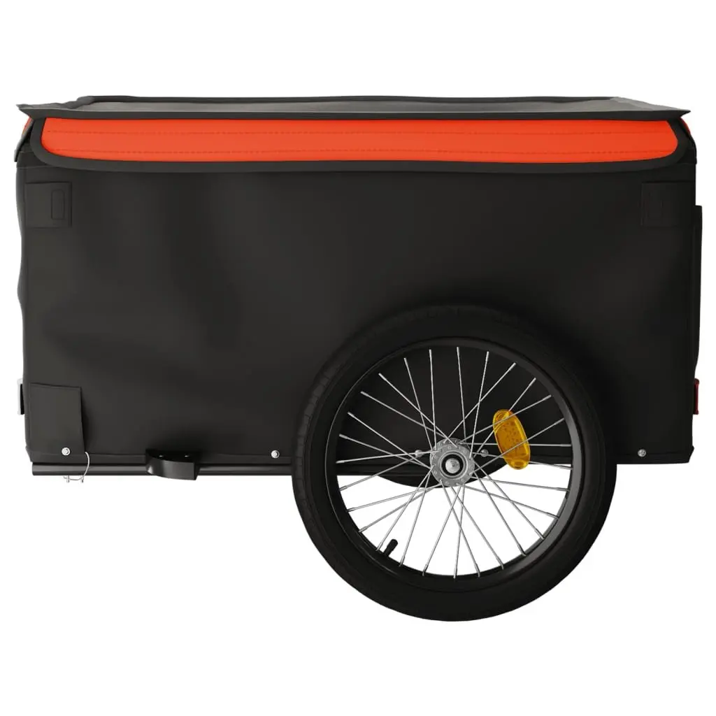 Bike Trailer Heavy Load 45kg Black Cargo Cart Bicycle Hauler