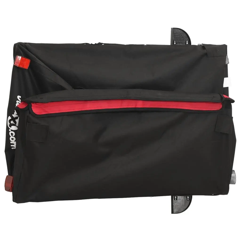 Bike Trailer Heavy Duty Cargo Cart Iron Black