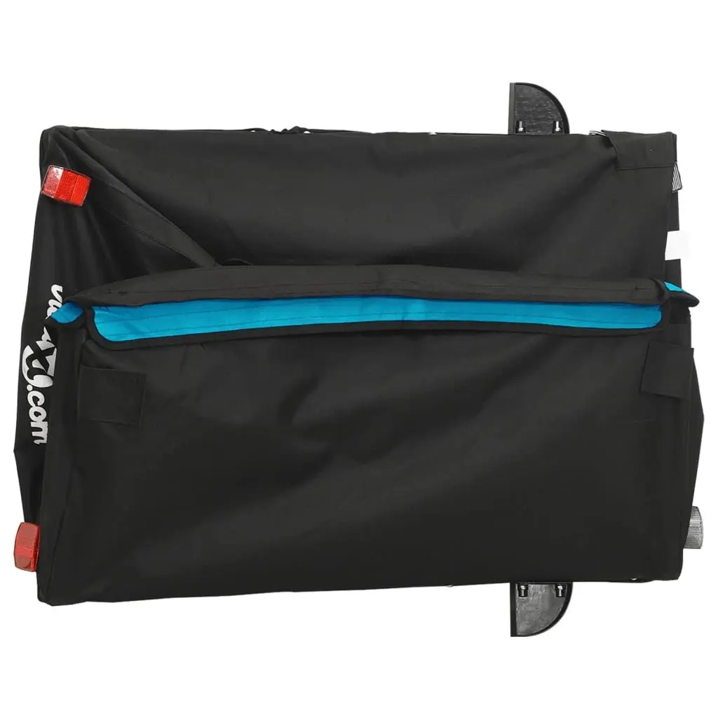 Bike Trailer Cargo Cart Heavy Duty Transport 45kg Capacity Blue