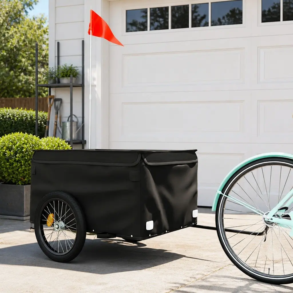 Black Bike Trailer for Safe Transport