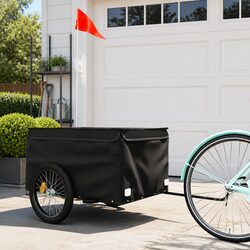 Reliable Black Bike Trailer for Safe Transport