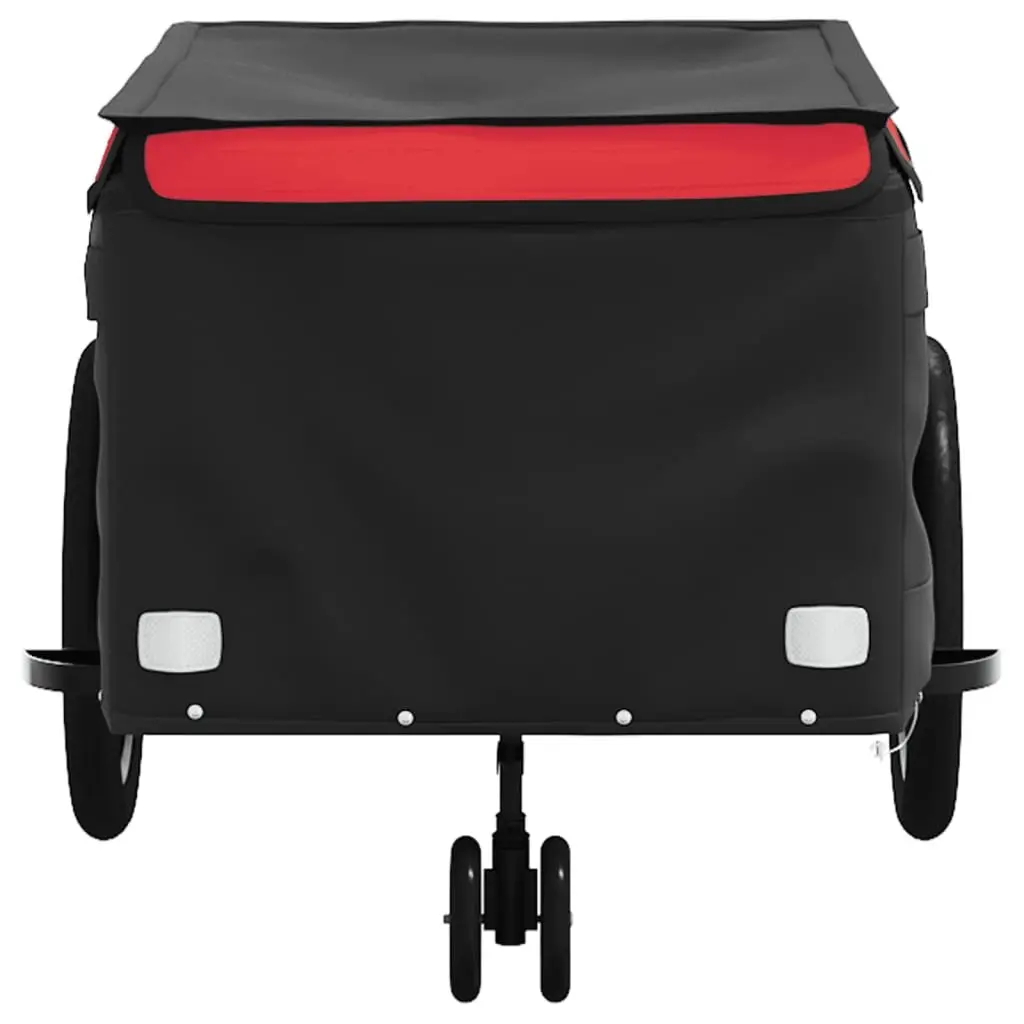 Bicycle Cargo Trailer Heavy Duty 45kg Load Capacity Red
