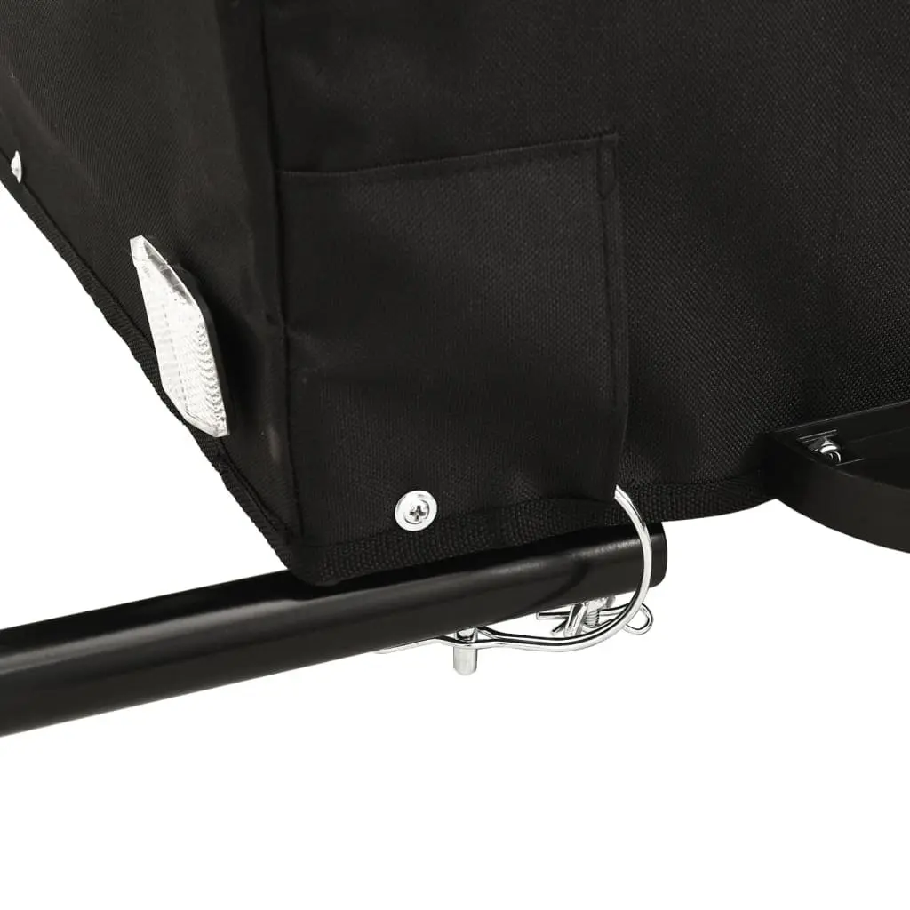 Bike Trailer Cargo Transport Iron Frame 45kg Load Capacity Yellow