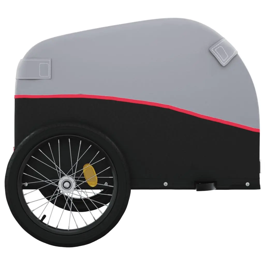 Bike Trailer Heavy Duty Cargo 45kg Load Iron Red